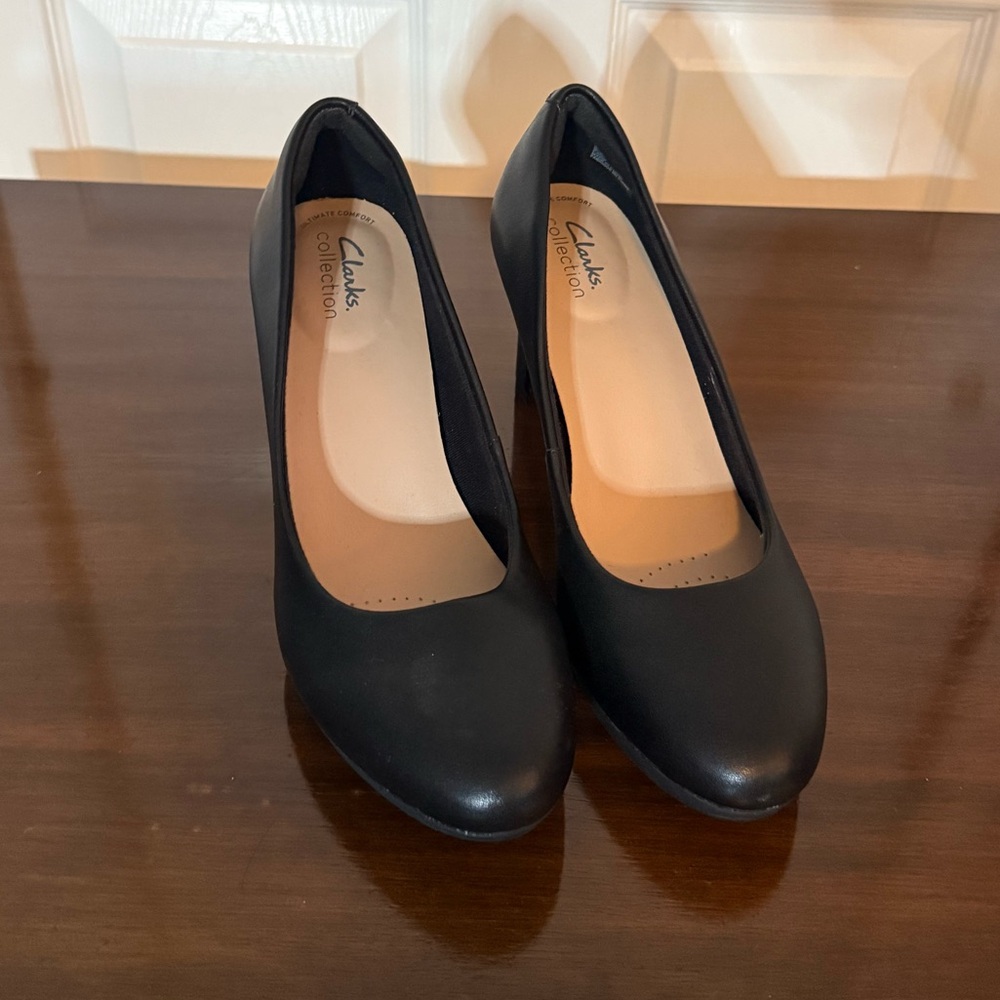 Clarks Women's Classic Black Heels